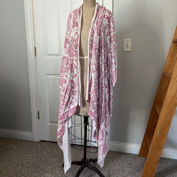 Magnolia Pearl Paisley Print Long Cardigan/Duster - Picture 1 of 7